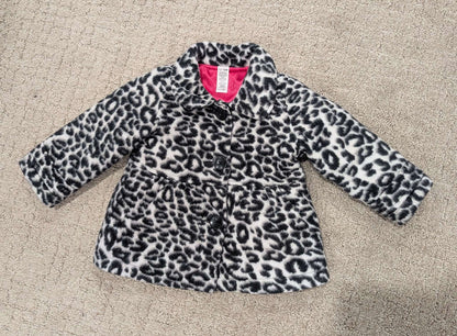 Girls Leopard Print Winter Coat 12-18 Months, Kids 18 Month (12-18M)