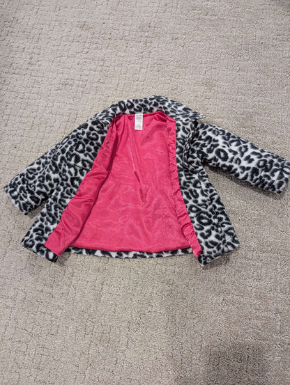 Girls Leopard Print Winter Coat 12-18 Months, Kids 18 Month (12-18M)