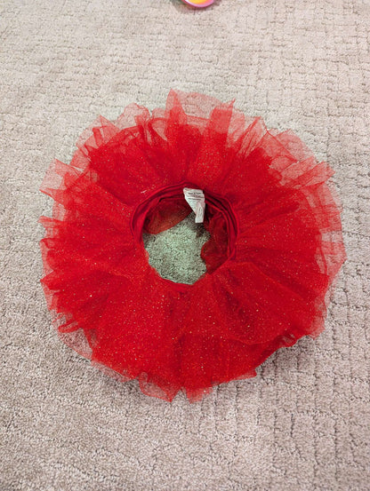 0-12 Month Red Sparkly Tutu, Kids 12 Month (9-12M)