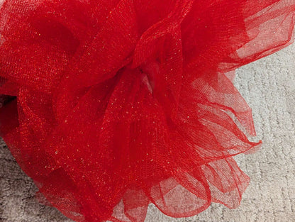 0-12 Month Red Sparkly Tutu, Kids 12 Month (9-12M)