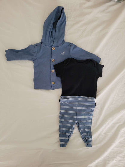 Carter's Blue Matching Set, Kids 3 Month (0-3M)