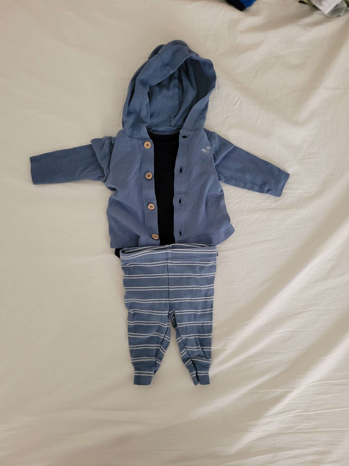 Carter's Blue Matching Set, Kids 3 Month (0-3M)
