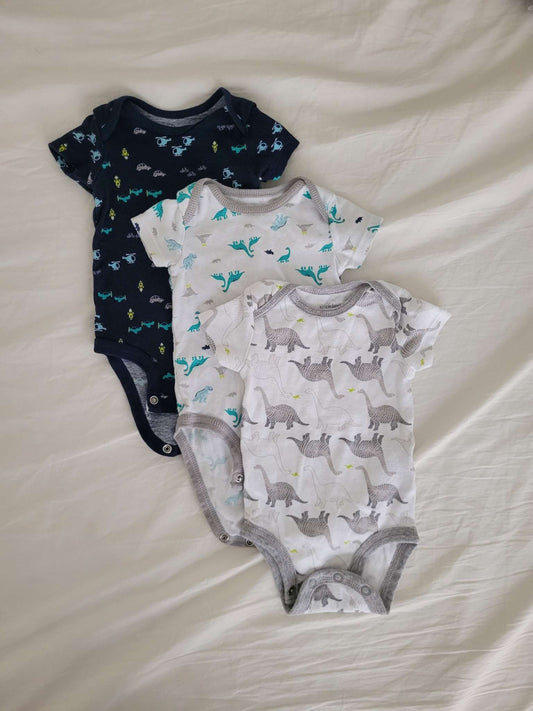 Set of 3 Carter's Bodysuits , Kids 3 Month (0-3M)