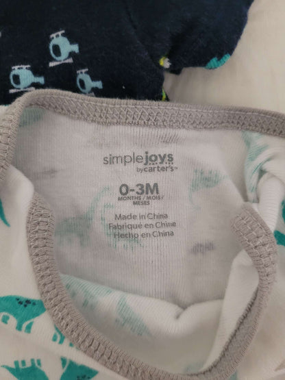 Set of 3 Carter's Bodysuits , Kids 3 Month (0-3M)