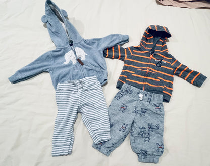 Carter’s Hoodie and Pants 5-pair Combo 0-3 months, Kids 3 Month (0-3M)