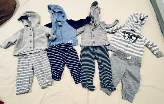Carter’s hoodie and pants combo 3-6 months, Kids 6 Month (3-6M)