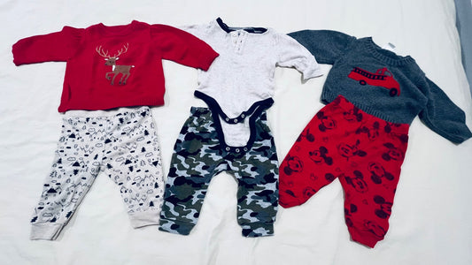 Sweater and pants combo (assorted brands) 3-6 months, Kids 6 Month (3-6M)