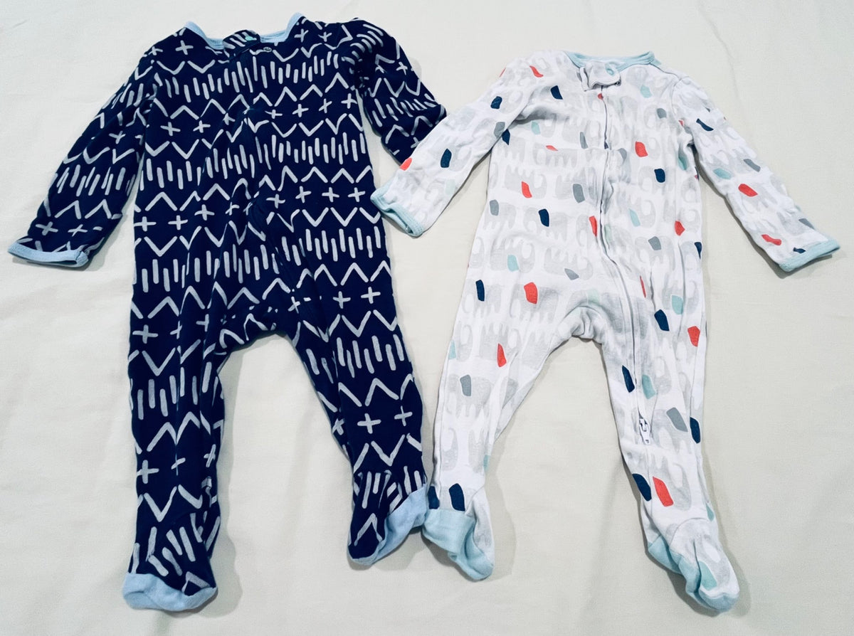 Cloud Island 2-pack onesies 3-6 mos, Kids 6 Month (3-6M)