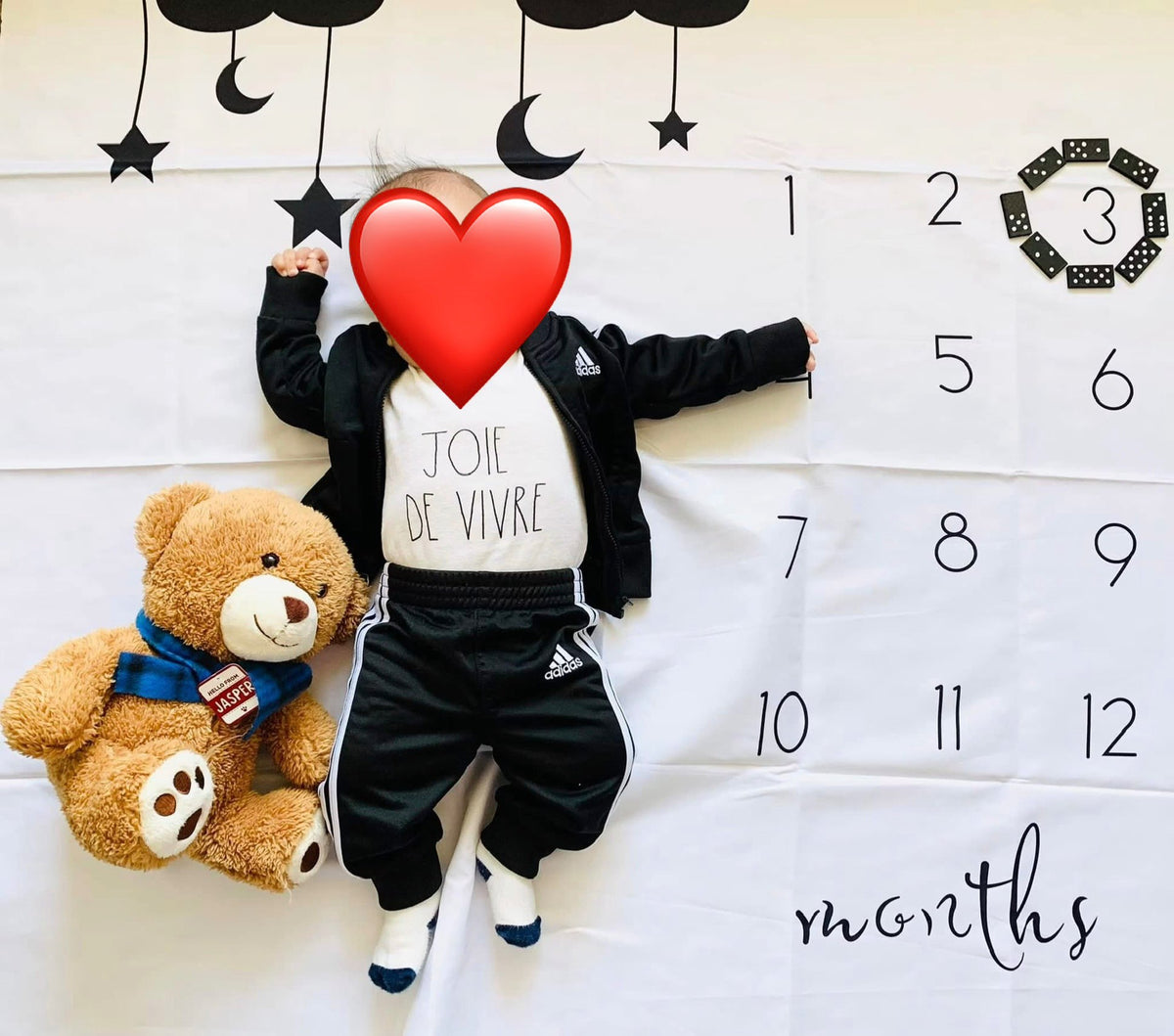 Mat for monthly photoshoot (stuffy,  domino pieces, and outfit are not included)