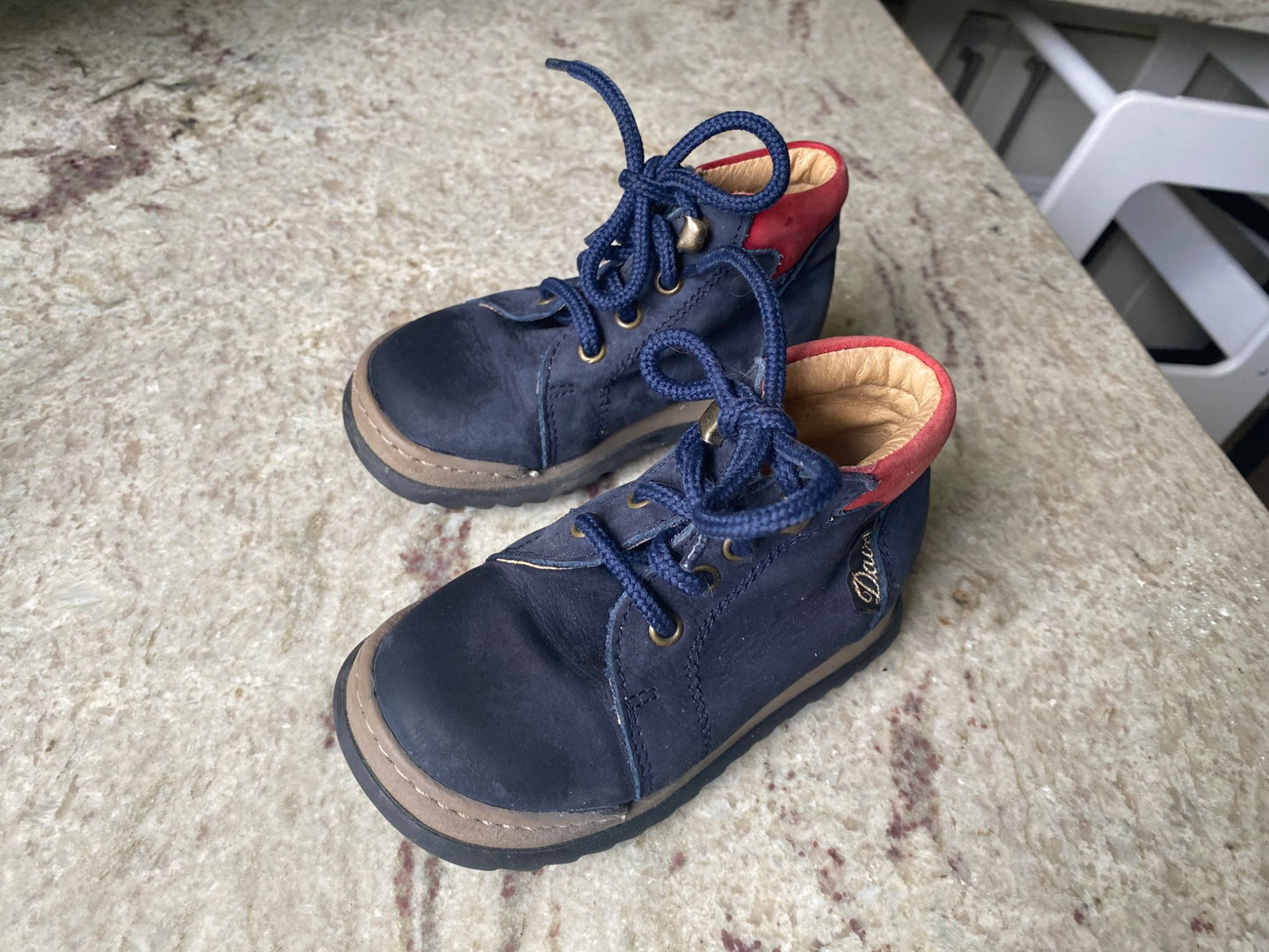 Leather boots, 7T, Shoes 7 (Walkers:12-24 mth)