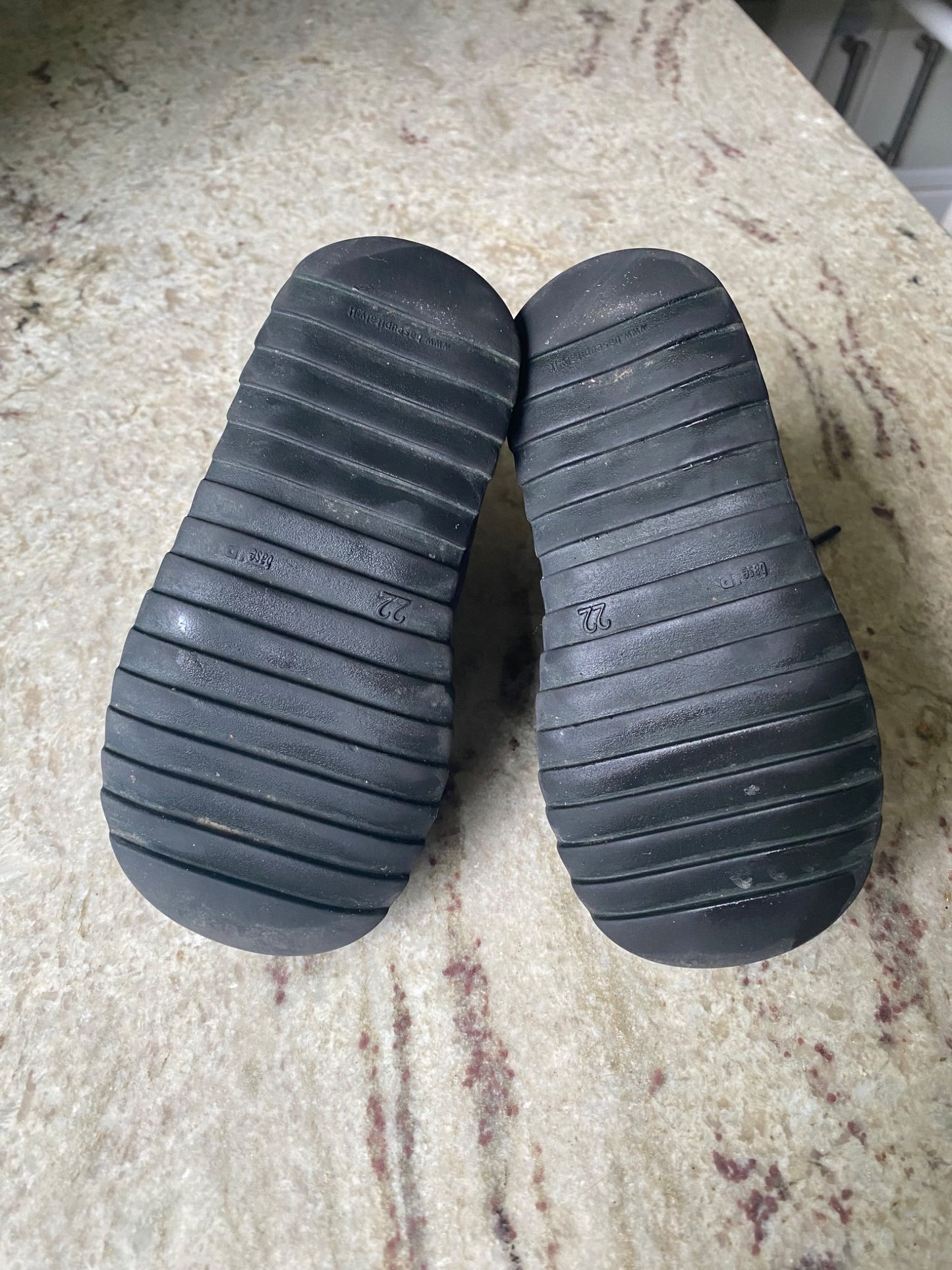 Leather boots, 7T, Shoes 7 (Walkers:12-24 mth)