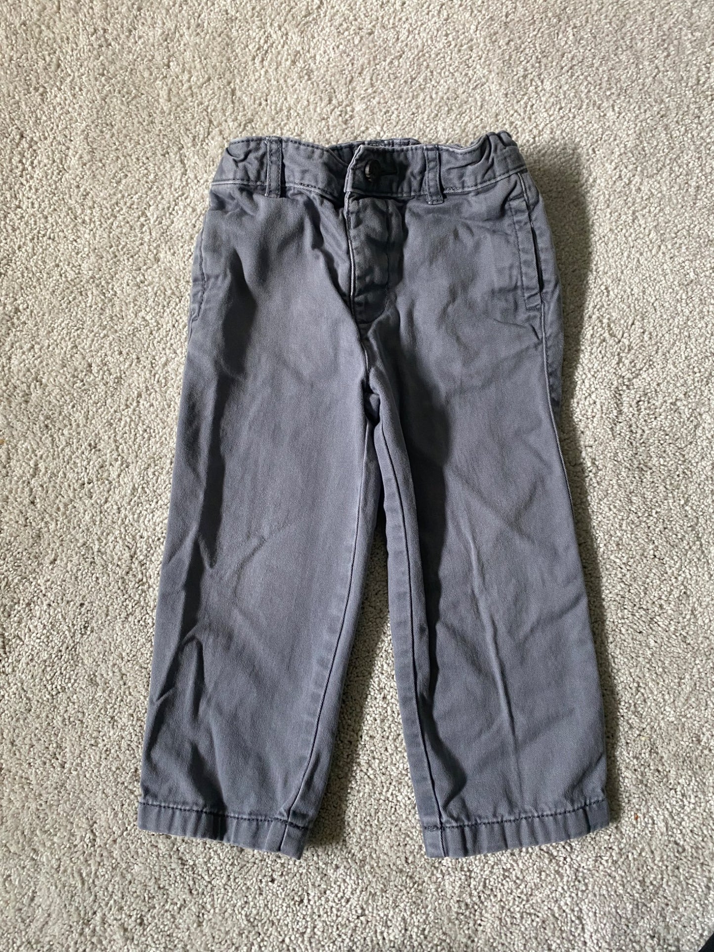 Adjustable Waist Gray Pants , Kids 2T