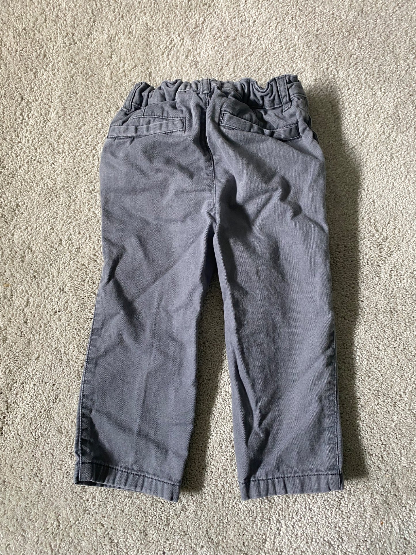 Adjustable Waist Gray Pants , Kids 2T