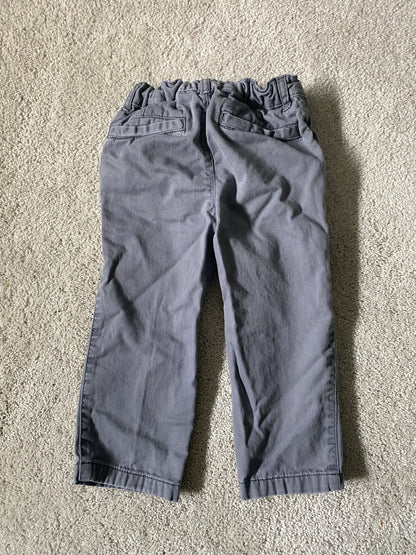 Adjustable Waist Gray Pants , Kids 2T