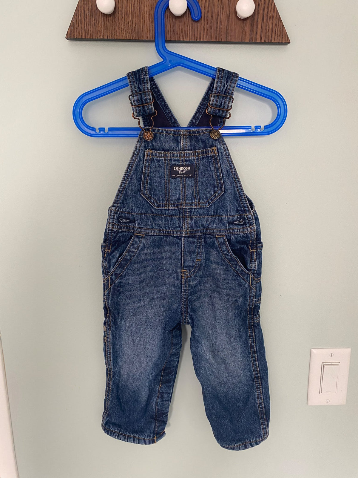 Fleece Lined Overalls , Kids 12 Month (9-12M)