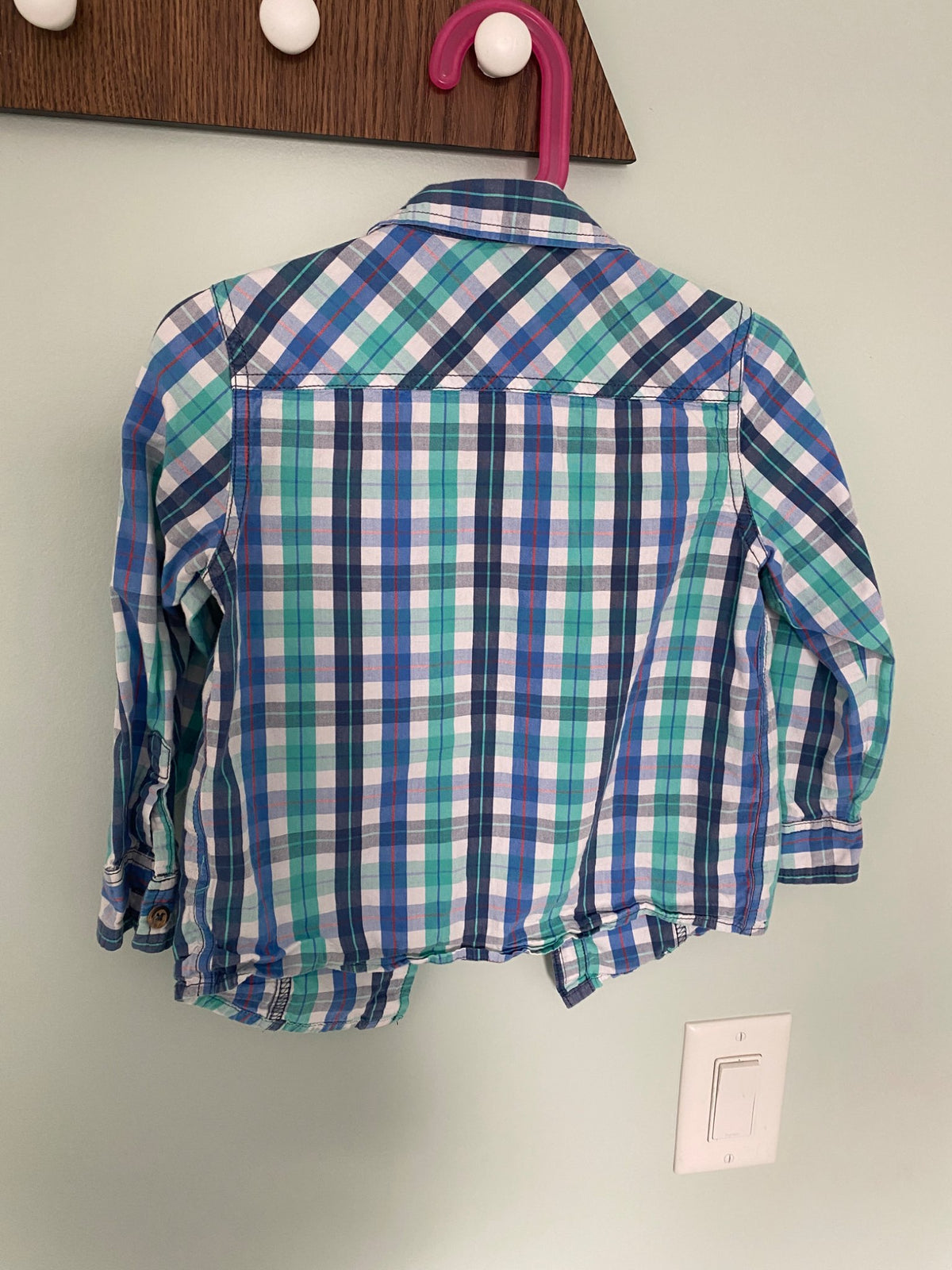 Plaid Button Down, 4T, Kids 4/4T