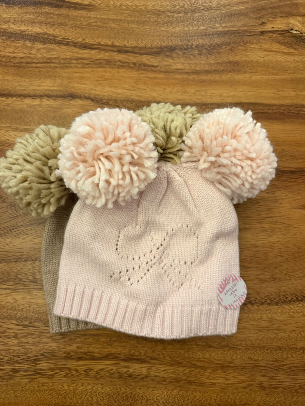 Baby Toque - double pompoms