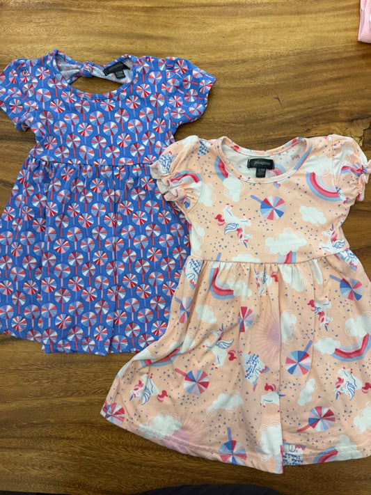 Picapino - 2 dresses girls size 6-9 months, Kids 9 Month (6-9M)