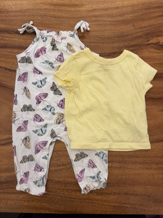 Joe Fresh romper and shirt , Kids 12 Month (9-12M)