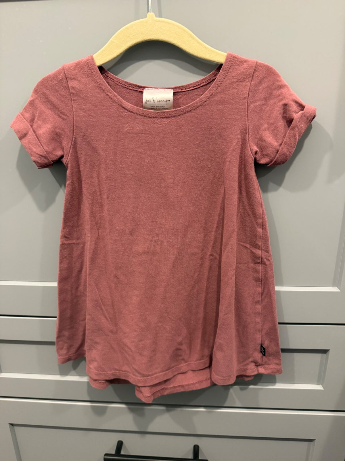 Jax and Lennon Purple shirt/dress, Kids 18 Month (12-18M)