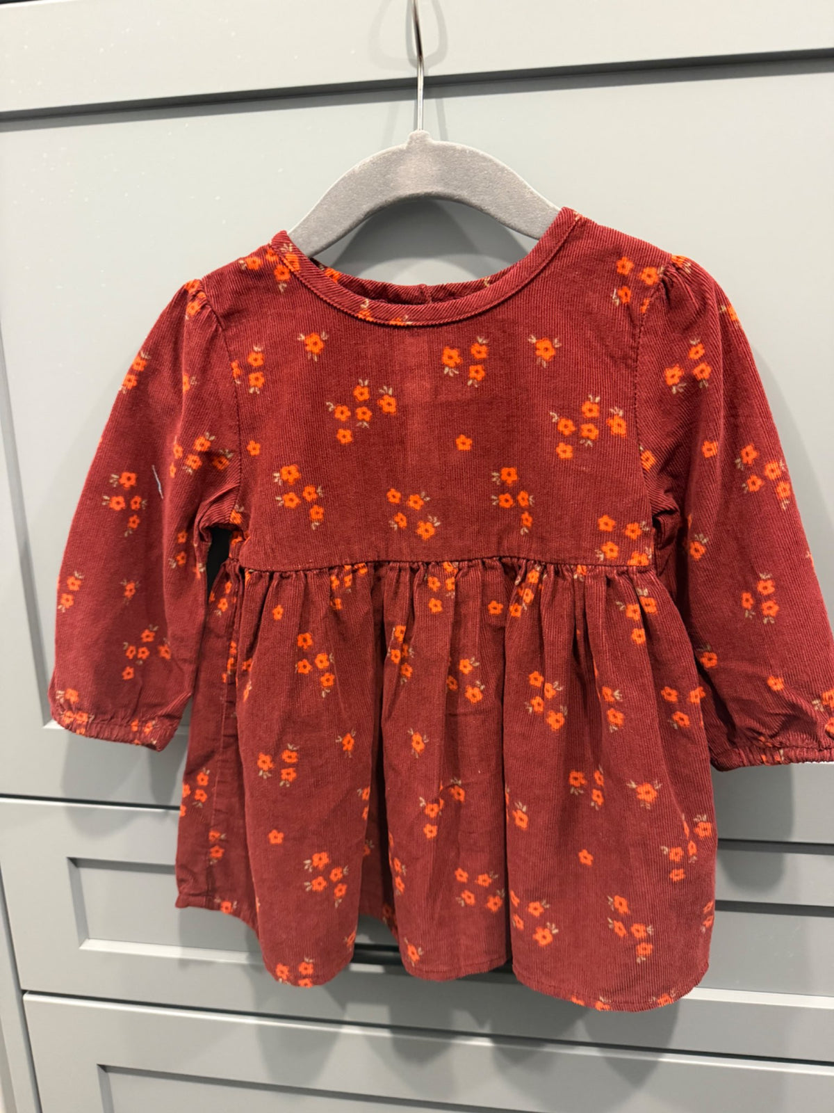 Joe Fresh floral corduroy dress , Kids 12 Month (9-12M)