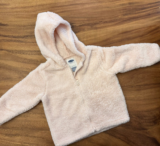 Old Navy Baby Fleece Pink Jacket - 18-24 months, Kids 24 Month (18-24M)