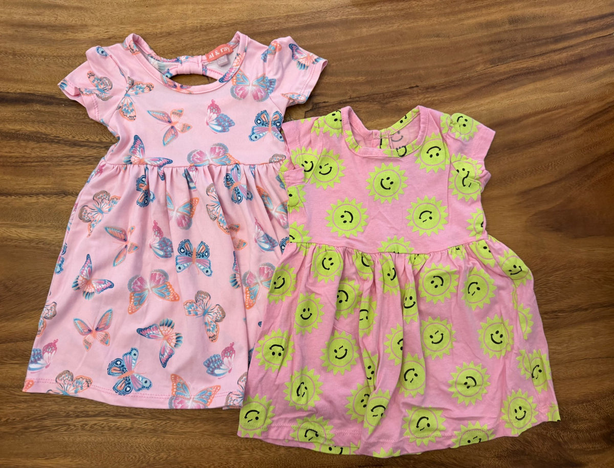 Bundle of pink summer dresses, Kids 12 Month (9-12M)