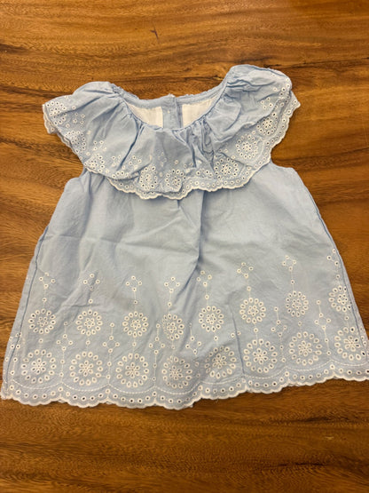 Blue summer dress, Kids 12 Month (9-12M)