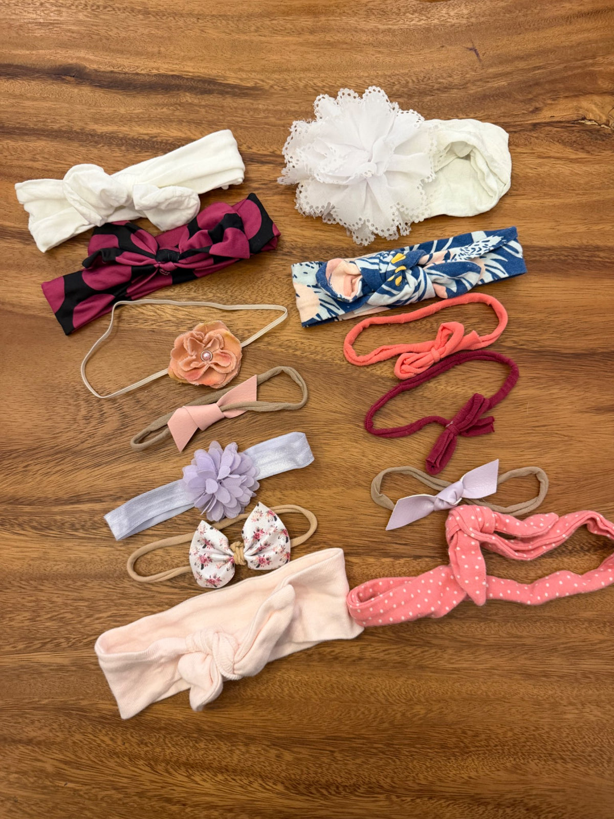 Mixed Headbands/bows - 3-12 months