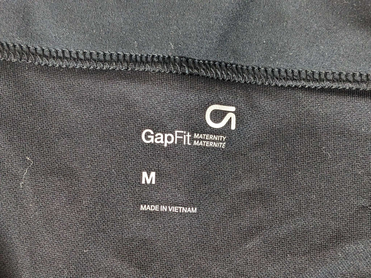 Black maternity GapFit shorts, Maternity M (8-10)