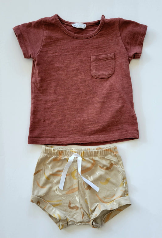 Jamie Kay/Jax & Lennon tee and shorts set, 6-12 months, EUC, Kids 9 Month (6-9M)