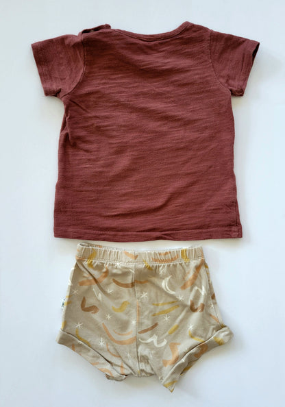 Jamie Kay/Jax & Lennon tee and shorts set, 6-12 months, EUC, Kids 9 Month (6-9M)