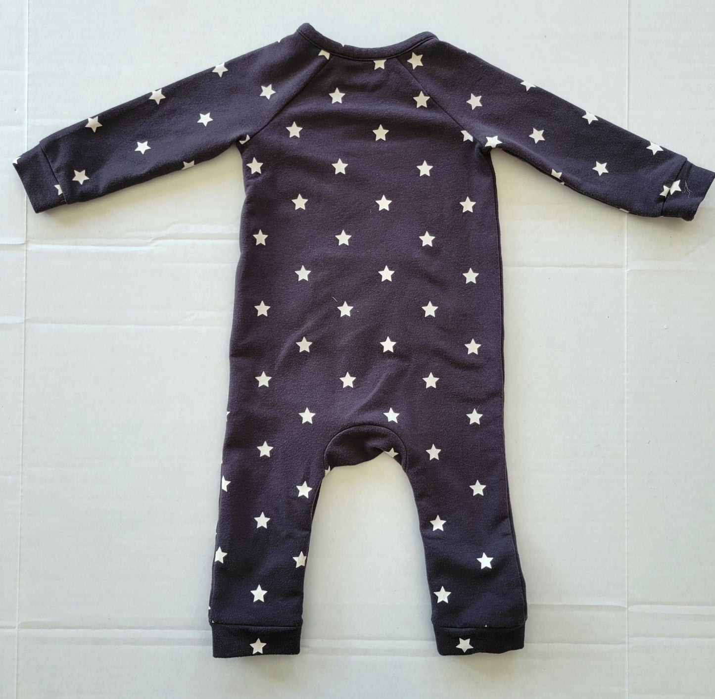 Nordstrom, fleece-lined romper, dark grey, 12 months, Kids 12 Month (9-12M)