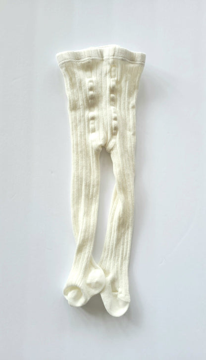 Condor, Basic Rib Tights, ivory, size 00 (3-6 months), NWOT
