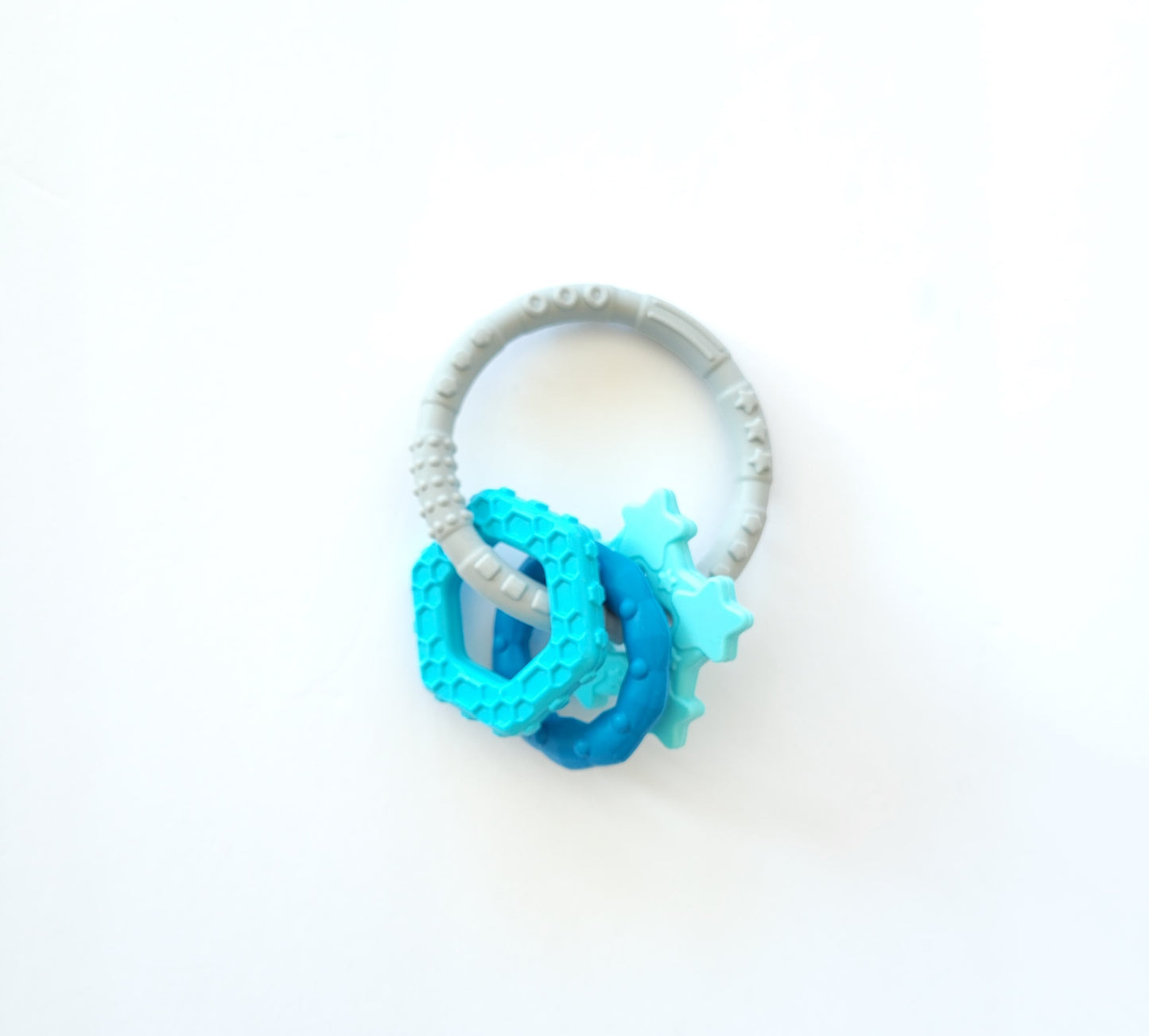 Bumkins Silicone Teething Charms: Blue, EUC