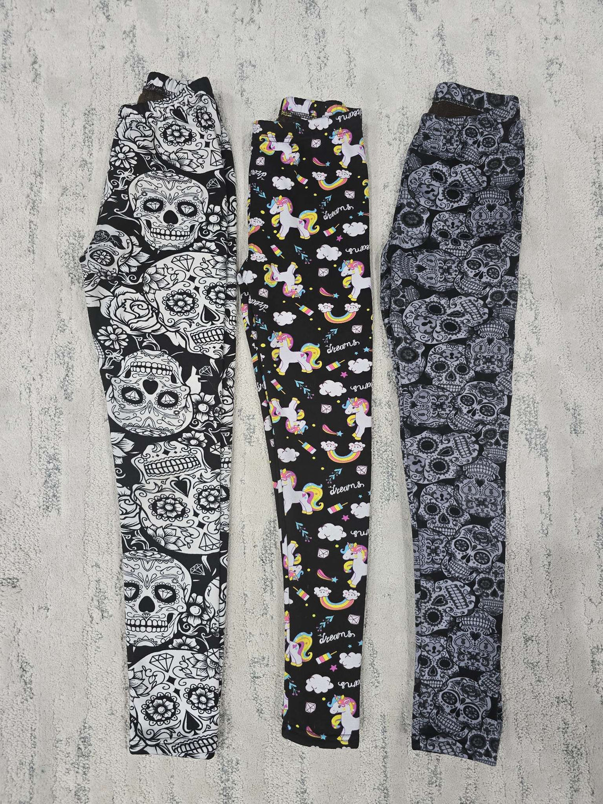 JustCozy Fleece lined leggings x3 size 10-12, Kids 10