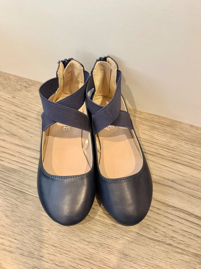 Navy Blue Ballet Flats, Shoes 12 (Toddler:2-4yr)