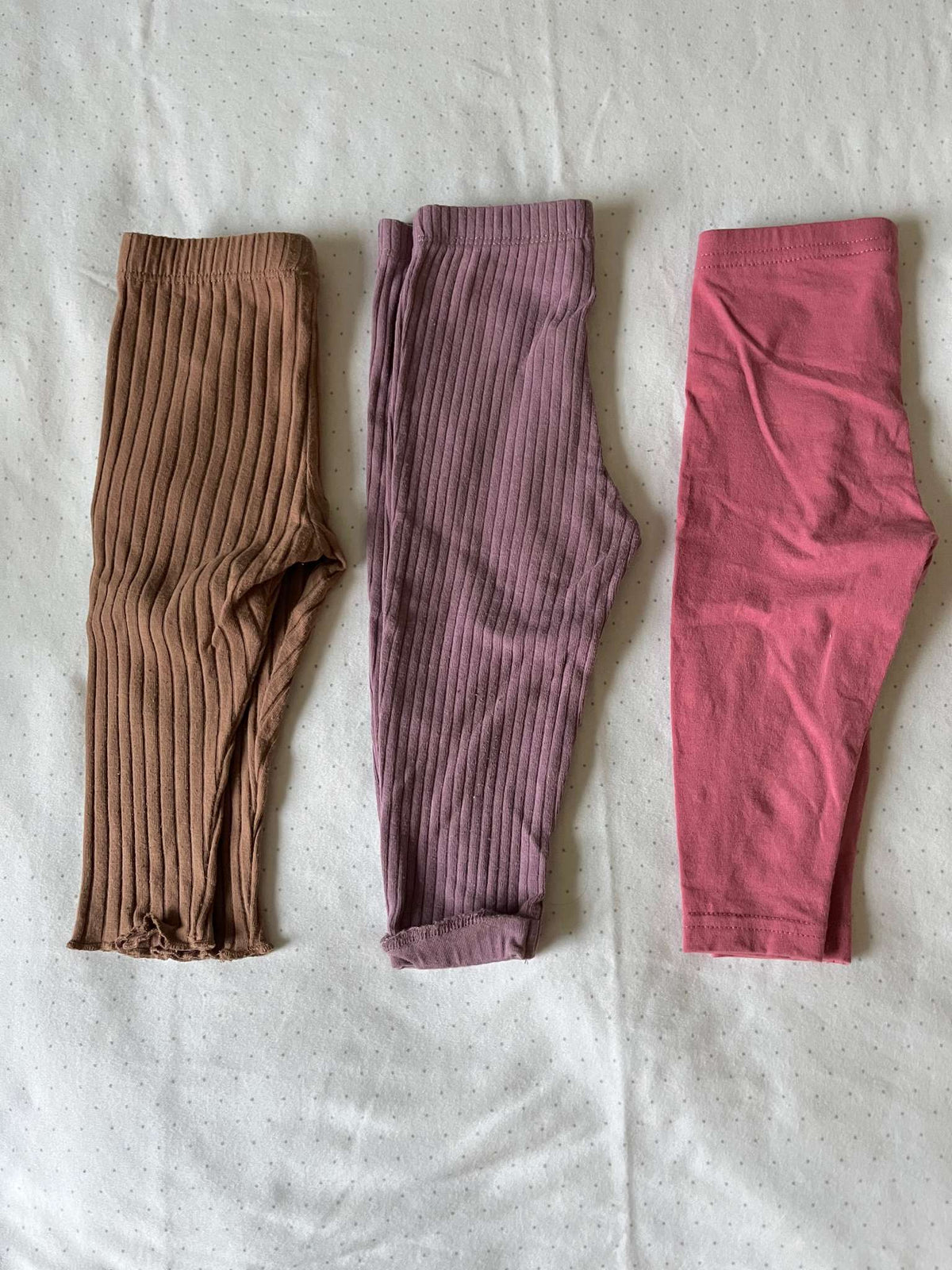 Cute Bundle of 3 Leggings - Baby Girl 9 Months, Kids 9 Month (6-9M)