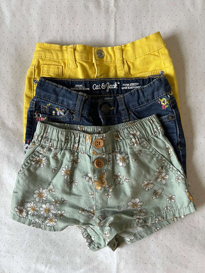 Sweet Bundle of Little Girl Shorts - 18 months, Kids 18 Month (12-18M)