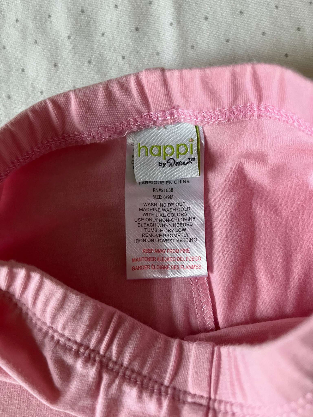 Happi Pink Floral Embroidered Pants - Baby Girl 6-9 Months, Kids 9 Month (6-9M)