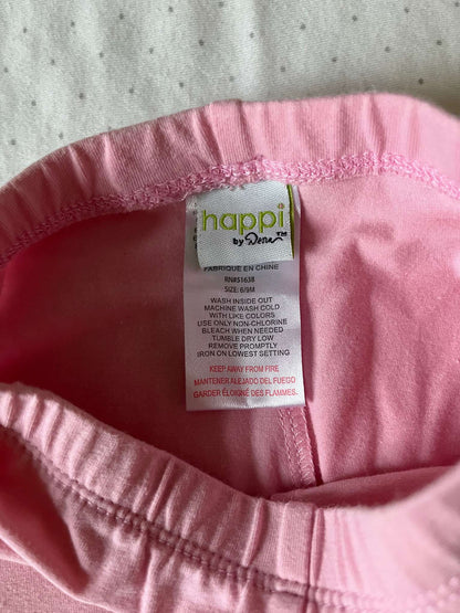 Happi Pink Floral Embroidered Pants - Baby Girl 6-9 Months, Kids 9 Month (6-9M)