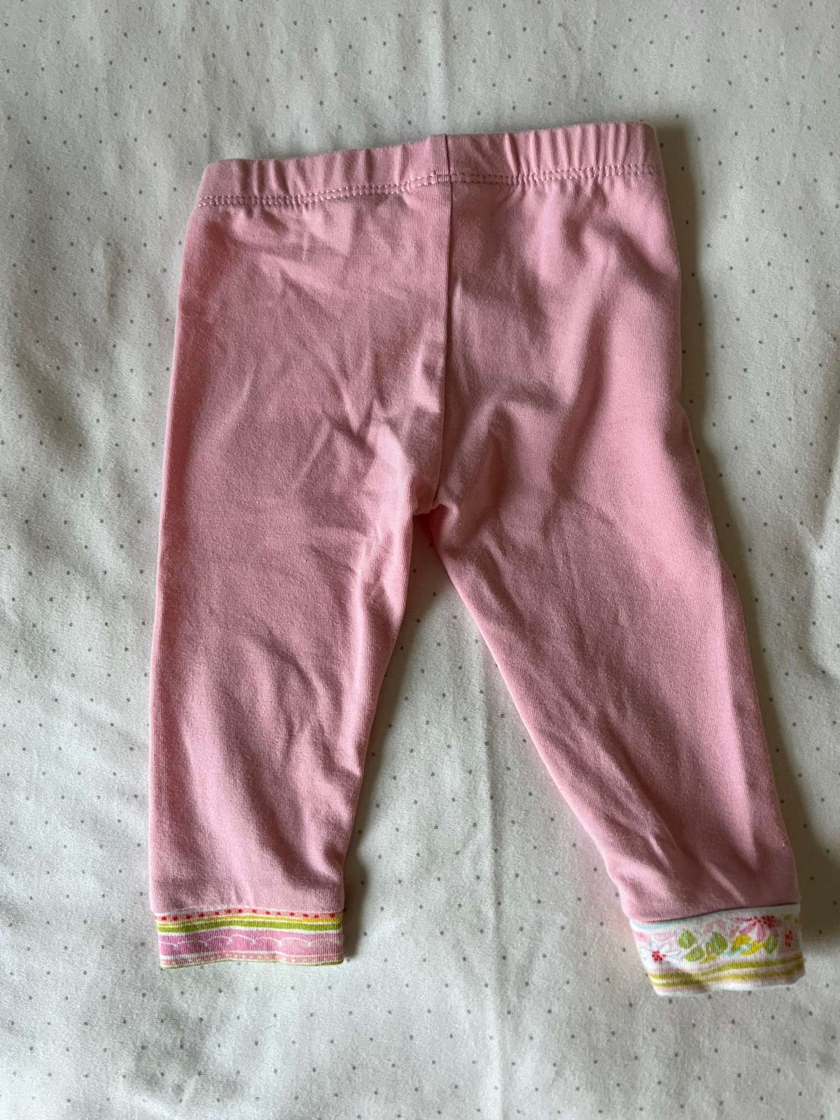 Happi Pink Floral Embroidered Pants - Baby Girl 6-9 Months, Kids 9 Month (6-9M)