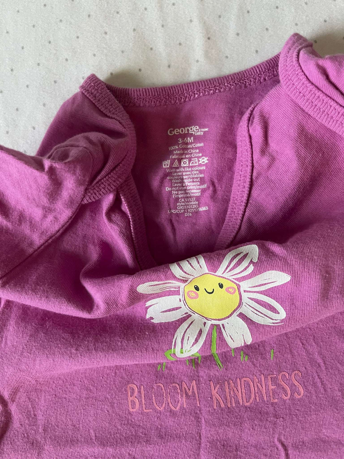 George Daisy Onesie - Baby Girl 3-6 Months, Kids 6 Month (3-6M)