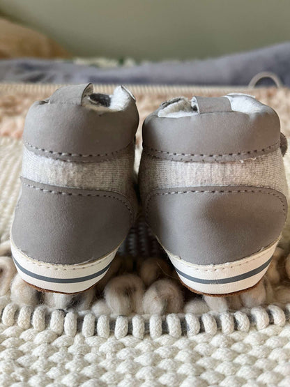 Carters Grey Baby Sneakers - 6-9 months, Shoes 3 (Baby: 0-12 mth)