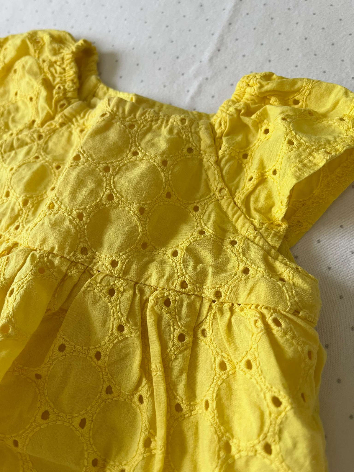 Carter's Yellow Jean Onesie - Baby Girl 6 months, Kids 6 Month (3-6M)