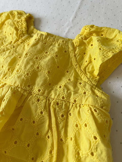 Carter's Yellow Jean Onesie - Baby Girl 6 months, Kids 6 Month (3-6M)