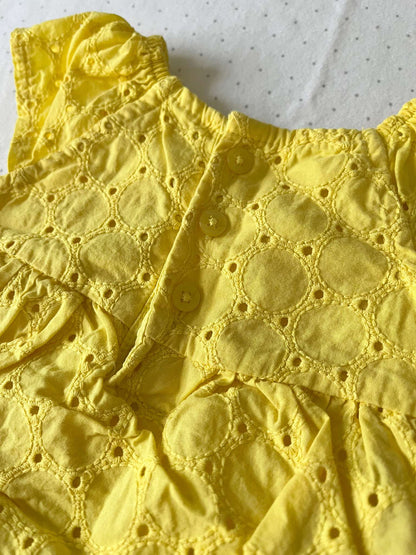 Carter's Yellow Jean Onesie - Baby Girl 6 months, Kids 6 Month (3-6M)