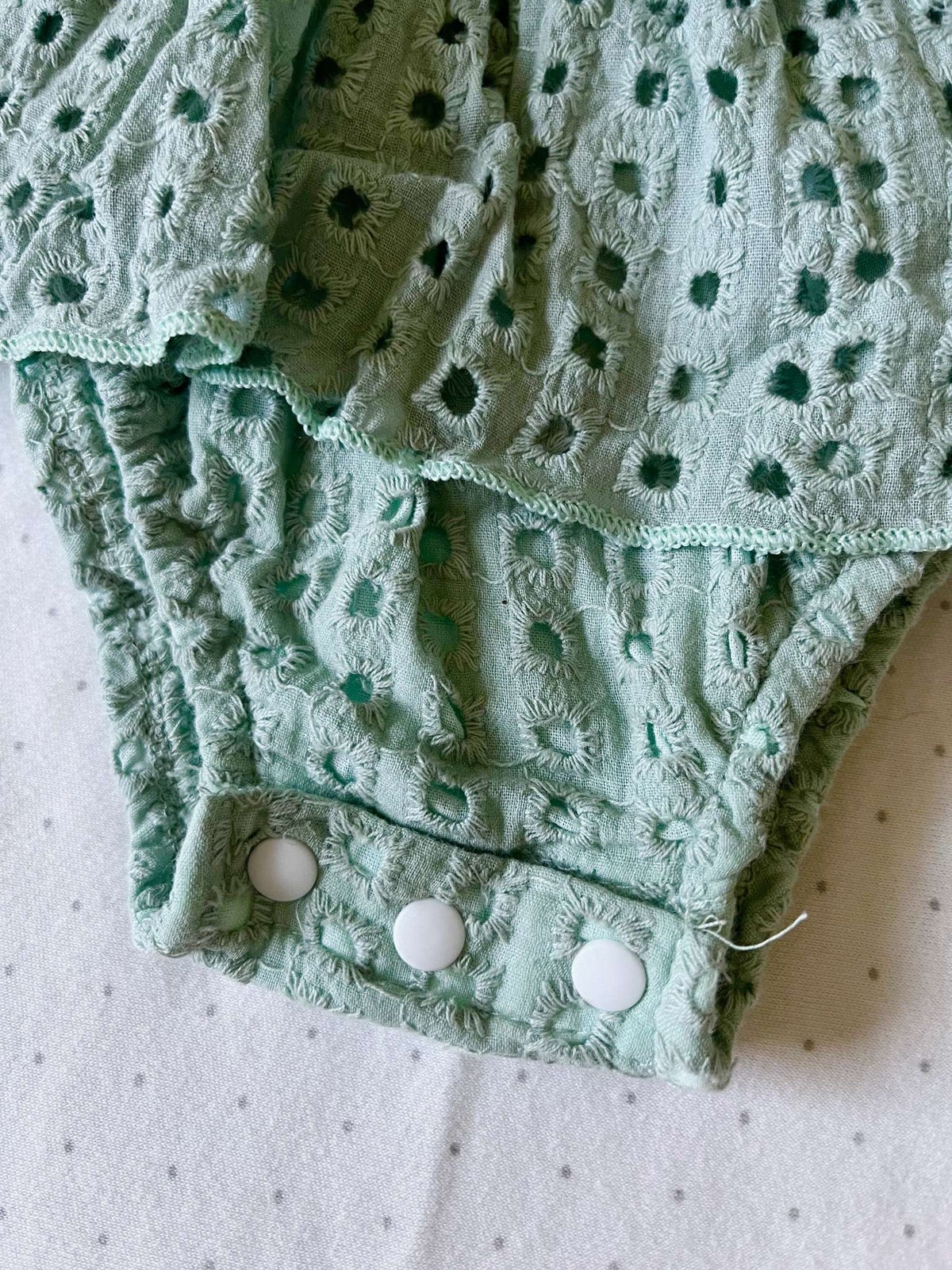 Adorable Turquoise Romper Dress - Baby Girl 6 months, Kids 6 Month (3-6M)