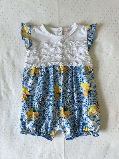 Baby Girl Romper with adorable fruit pattern - 0-3 months, Kids 3 Month (0-3M)