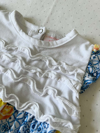 Baby Girl Romper with adorable fruit pattern - 0-3 months, Kids 3 Month (0-3M)